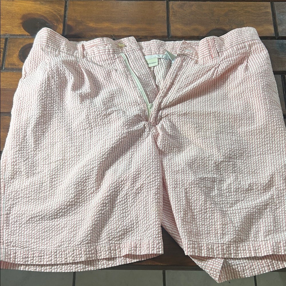 Preswick & Moore Light Pink Seersucker Men's Shorts